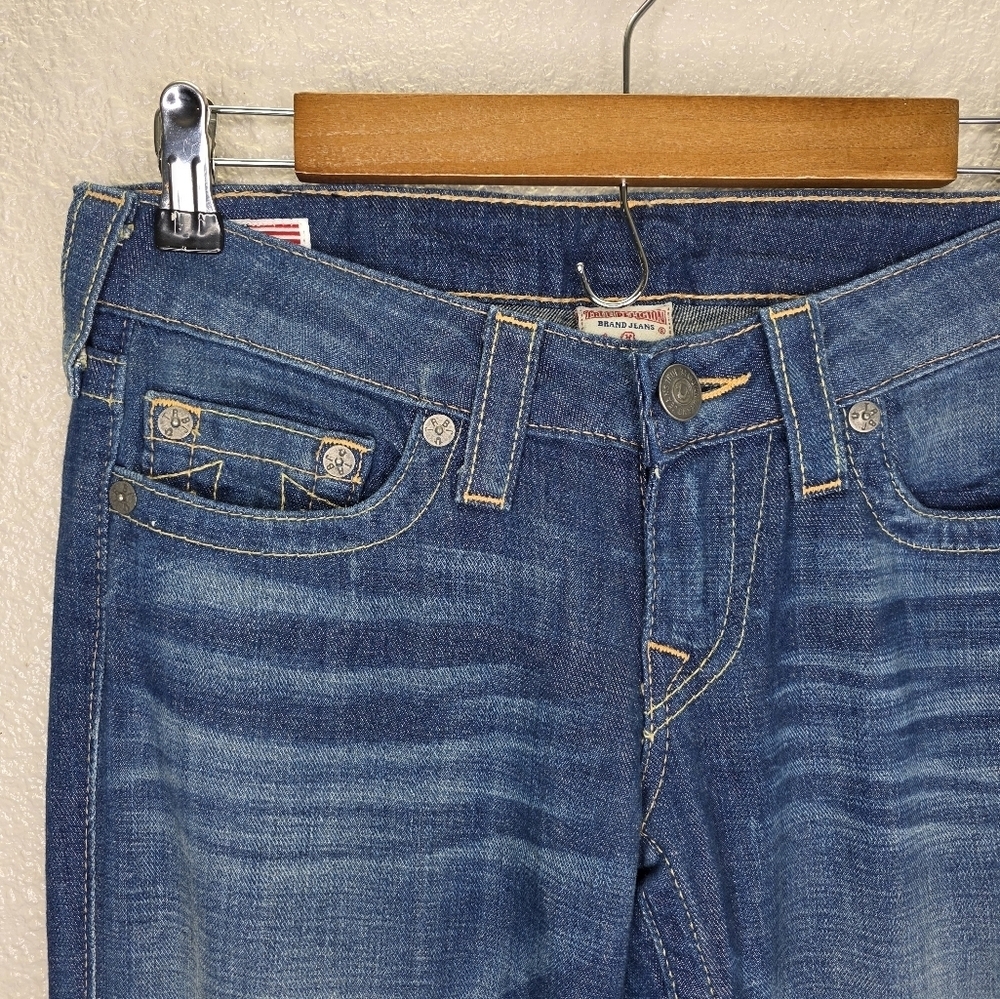 True Religion 2000s Y2k Flared Bell Bottom Women's Denim Jeans Size 28 30427 - Picture 5 of 16